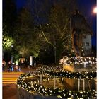 Advent in Frauenfeld IV: Sämannbrunnen mit Schloss