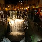 Advent in Saarburg am Wasserfall