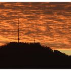 Adventhimmel über dem Uetliberg.