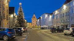 Adventkranz mit Lederer Turm Wels