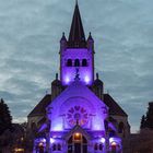 Adventsbeleuchtung der Pauluskirche in Basel