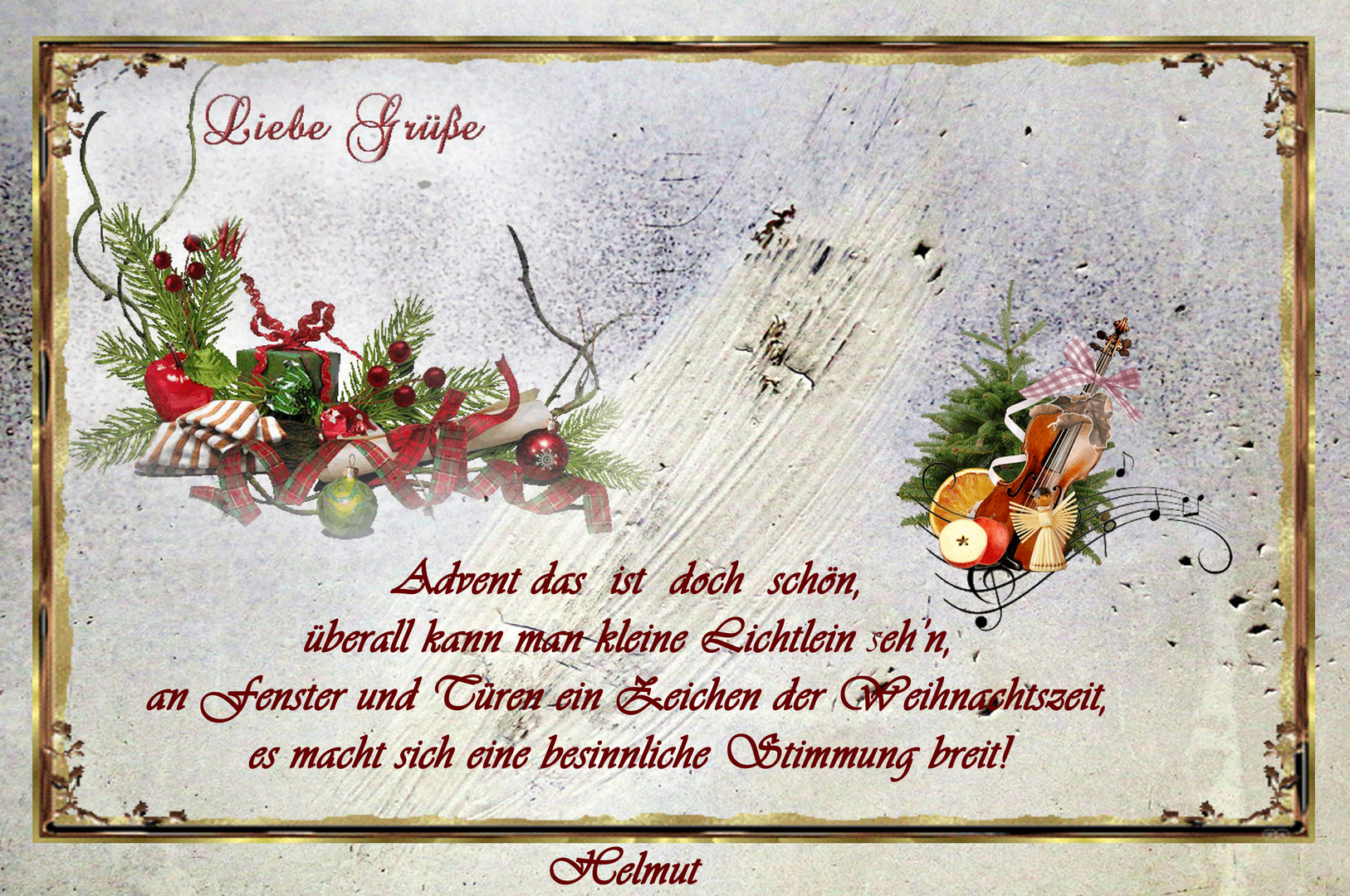 Adventsgrüße Foto & Bild fotomontage, fantasy mystery, fotomontagen