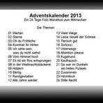 *Adventskalender 2013* Ein 24 Tage Foto Marathon zum Mitmachen