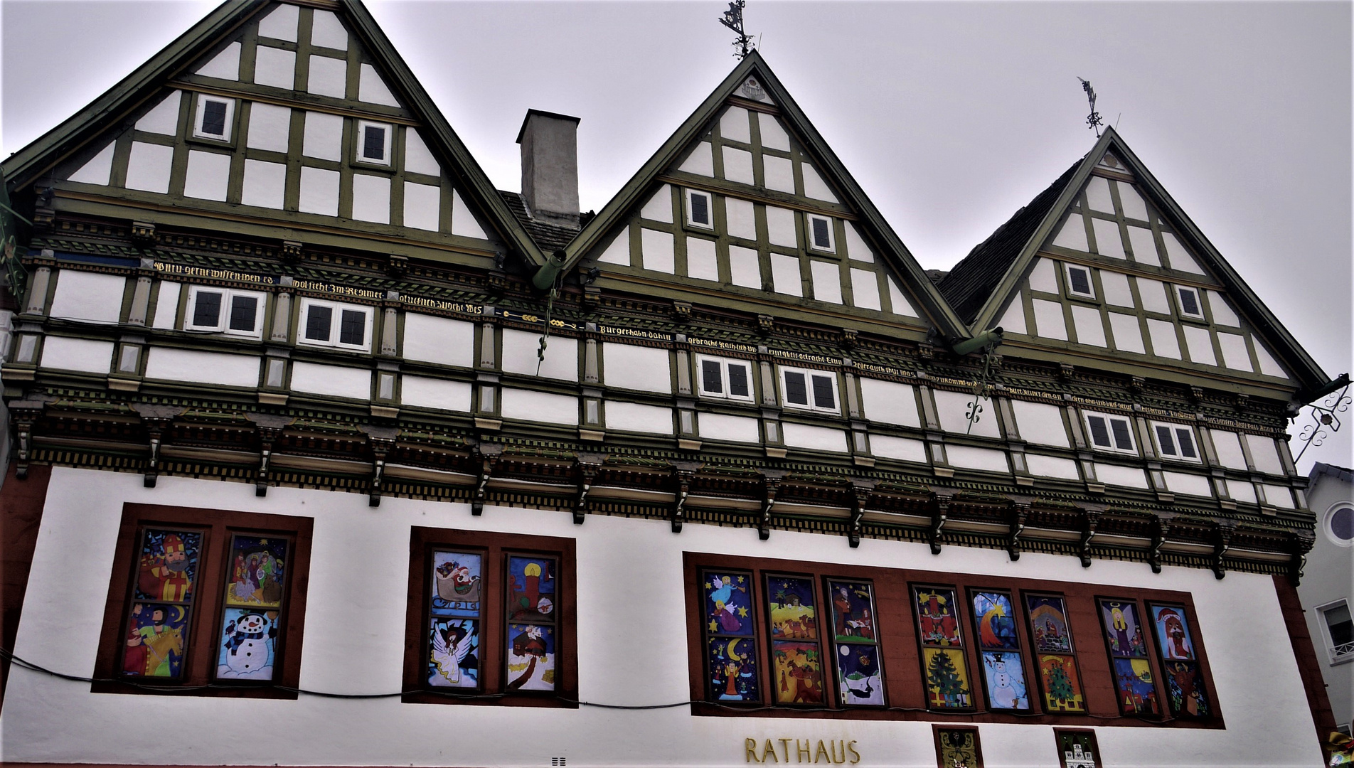 Adventskalender am Rathaus von Blomberg 