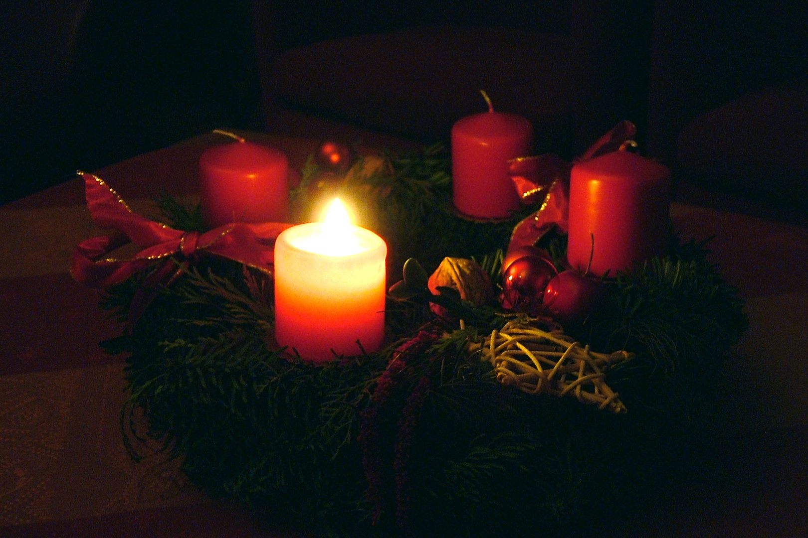Adventskranz Foto & Bild gratulation und feiertage, weihnachten