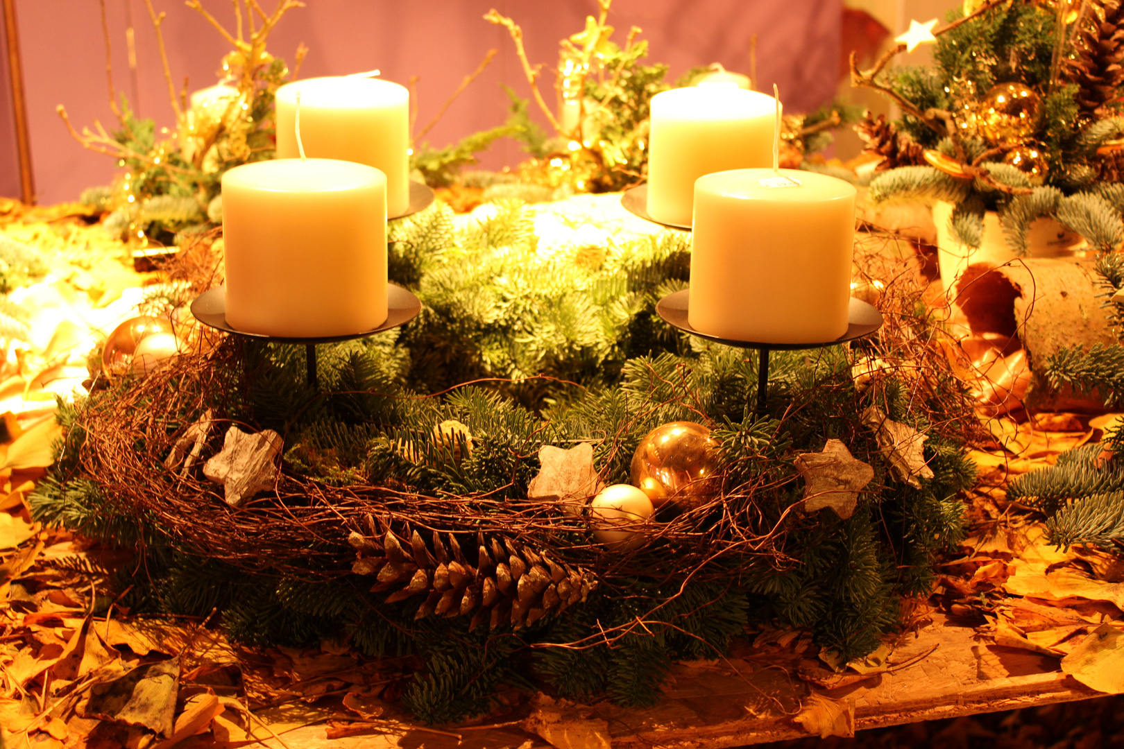 Adventskranz Foto & Bild | jahreszeiten, winter ...
