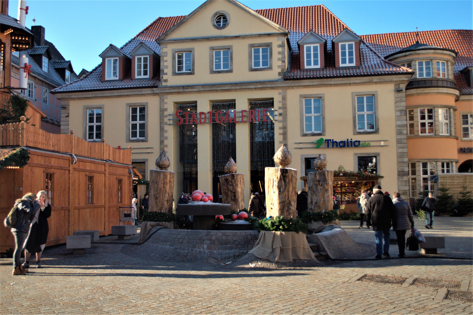 Adventskranz aus Holz 