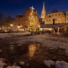 Adventsstimmung an der historischen Wurstkuchl in Regensburg