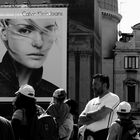 Advertising and People in Venice Station