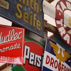 Advertising signs, old, Auer Dult, München