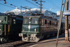 Ae 4/7 10987 & Ae 6/6 11407 in Giubiasco