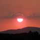 Sonnenuntergang ber dem Kaiserstuhl