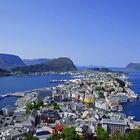 Äalesund  in Norwegen von Oben