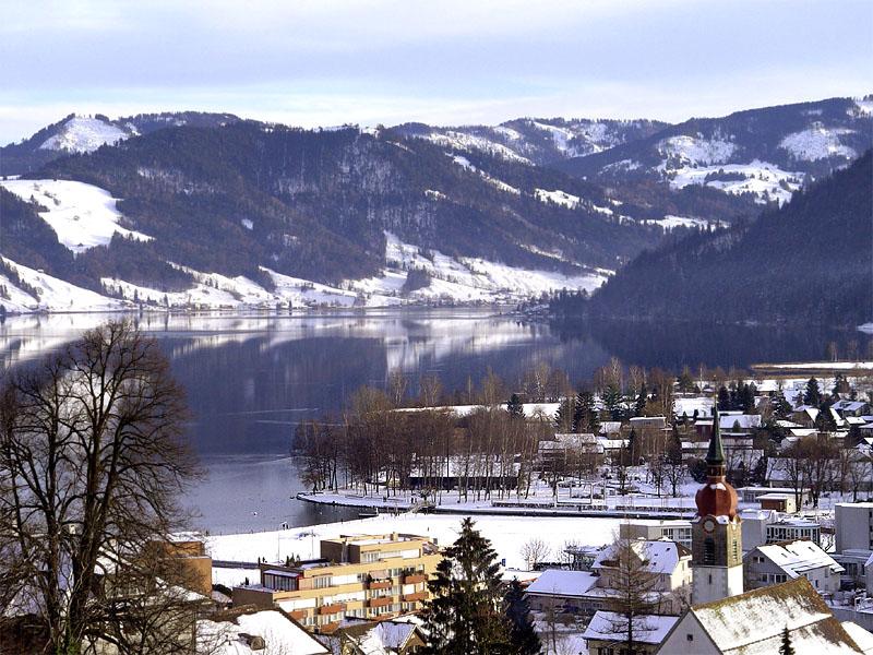 Ägerisee im Winter