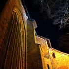 Aegidienkirche in Lübeck bei Nacht