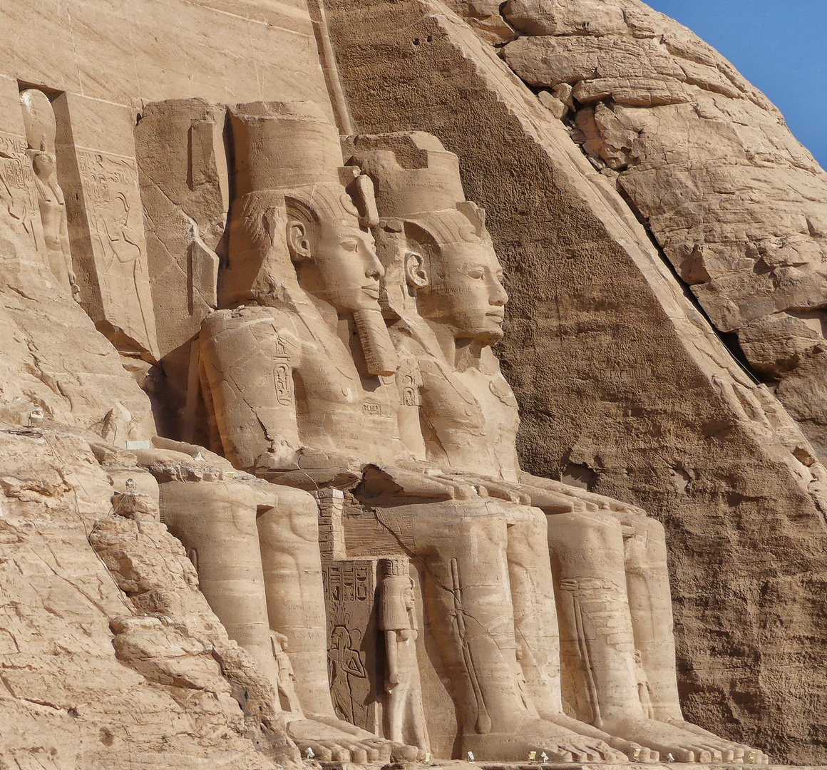 Ägypten Beniamino Facchinelli Fotograf 1879 in Abu Simbel