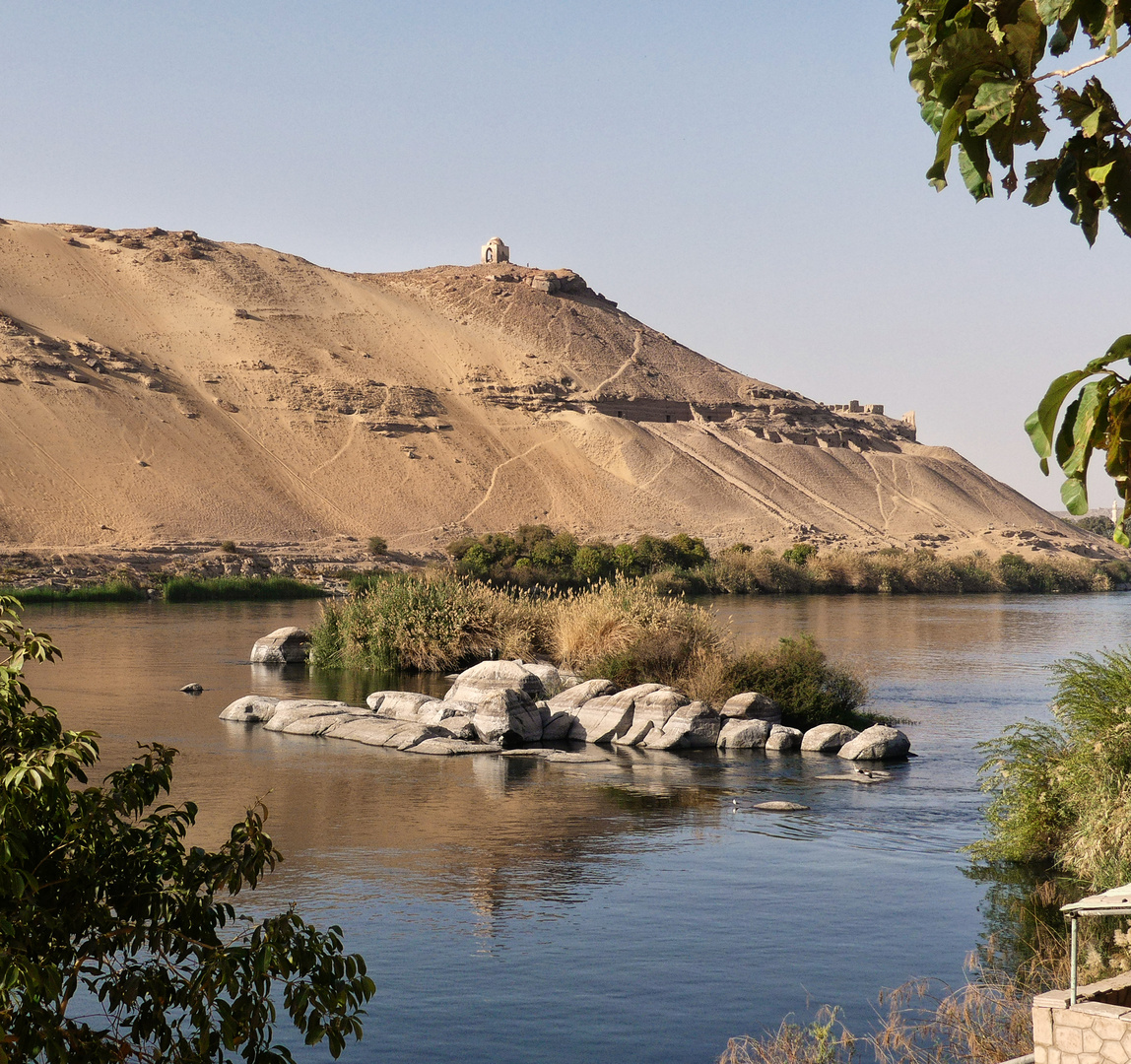 Ägypten Nilkatarakt Blick von der Kitchener Insel.