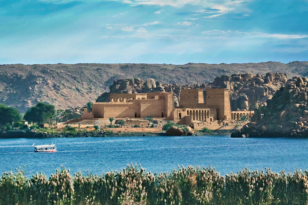 Ägypten, Philae-Tempel auf dem Stausee bei Assuan