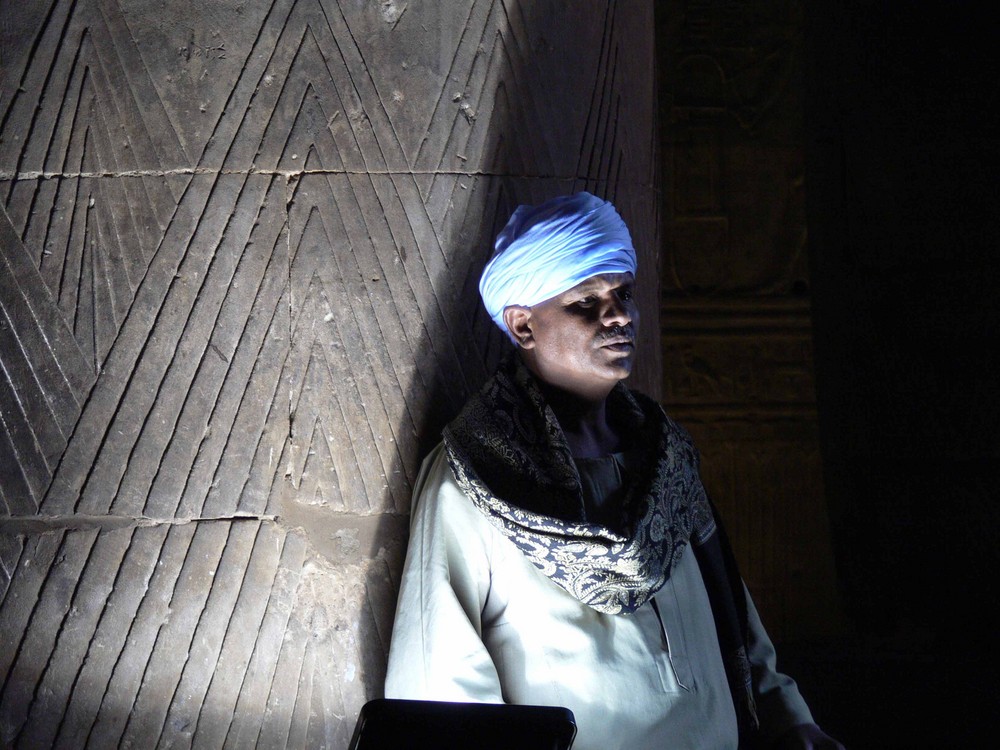 Ägypten: Tempelwächter in Edfu