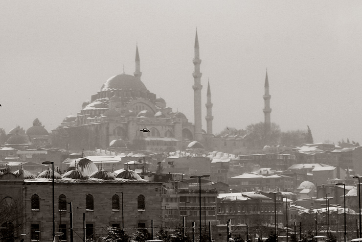 Ägyptischer Basar, Süleymaniye Moschee, Schnee, Tauben und so ...