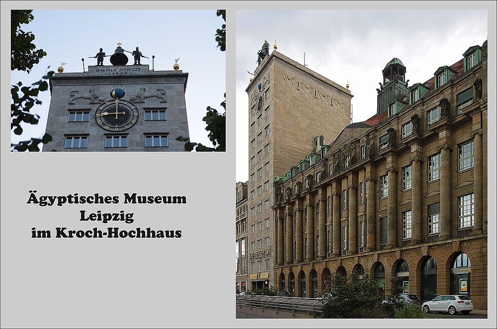 Ägyptisches Museum ''Georg Steindorff'' im Kroch-Hochhaus.