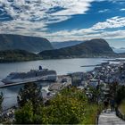 Älesund der Blick vom Hausberg Aksla