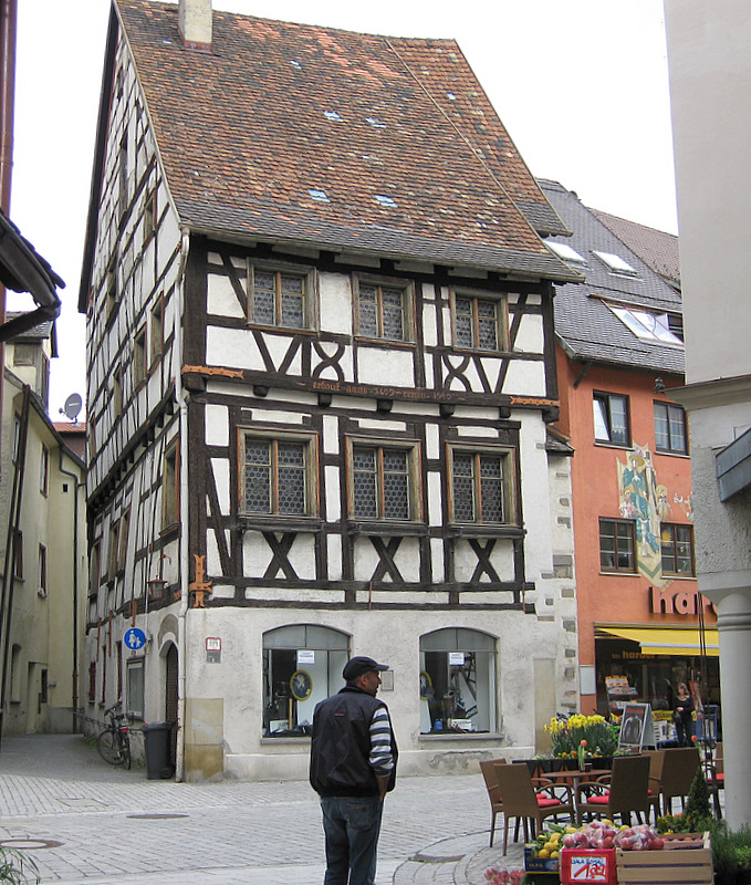 Ältestes Haus in der Schmiedstraße Wangen im Allgäu