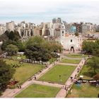 Aerial Recoleta Platz, Del Pilar Church as back