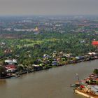 Aerial view down to Lat Kret channel