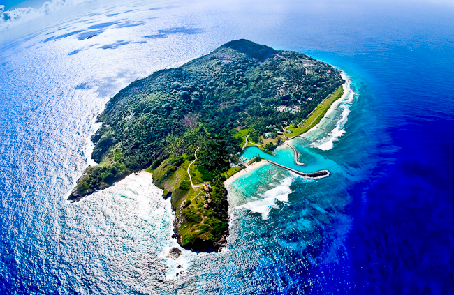 Aerial View of Fregate Private Island