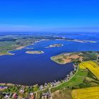 aerial view of neppermin at german island usedom