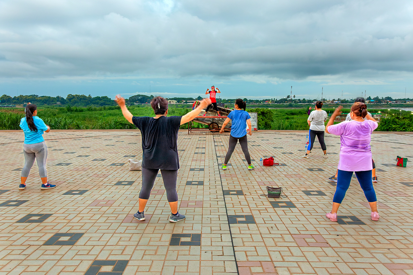 Aerobic  im Park