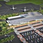 Aeroporto di progettazione 3D di rendering esterni