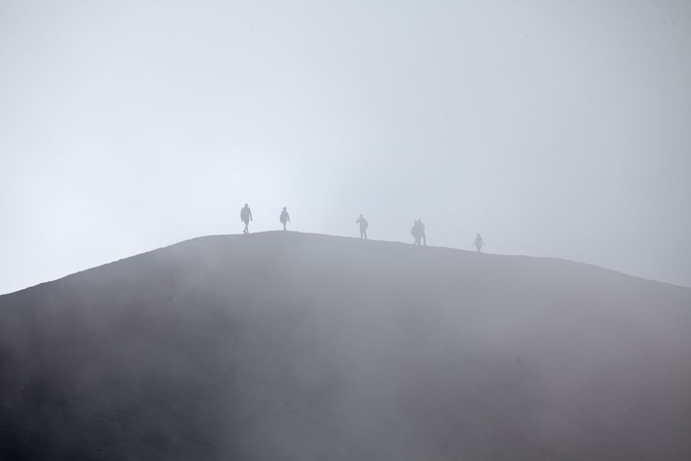 Ätna im Nebel