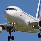 AF Airbus A319 during low approach at toulouse