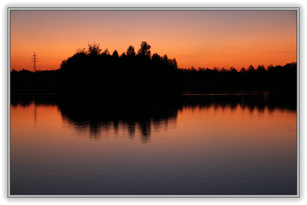 Sonnenuntergang am Horstmarer See - Aufnahme 3 von Hajö - www.hajö.info