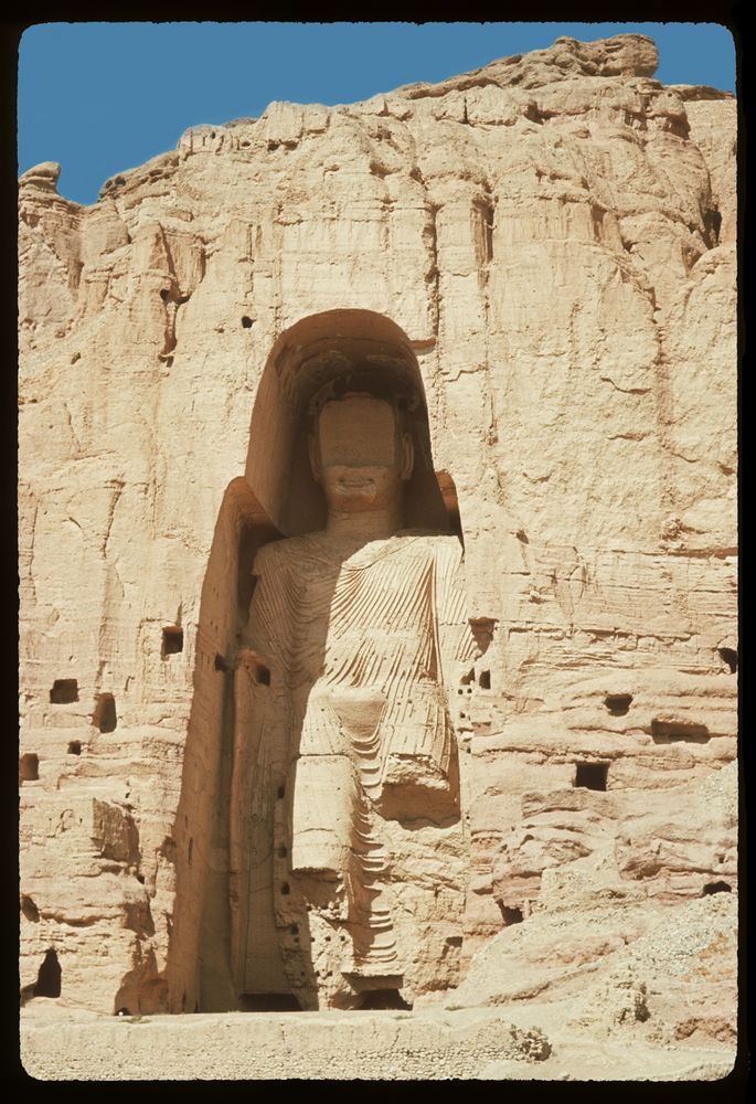 Afghanistan 1965 BuddhaStatuen von Bamiyan Foto & Bild asia