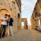 Afghans hanging out near the tomb of Nadir Shah