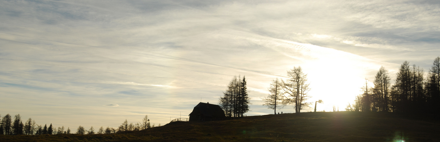 Aflenzer Bürgeralm - Sonnenuntergang auf der Alm