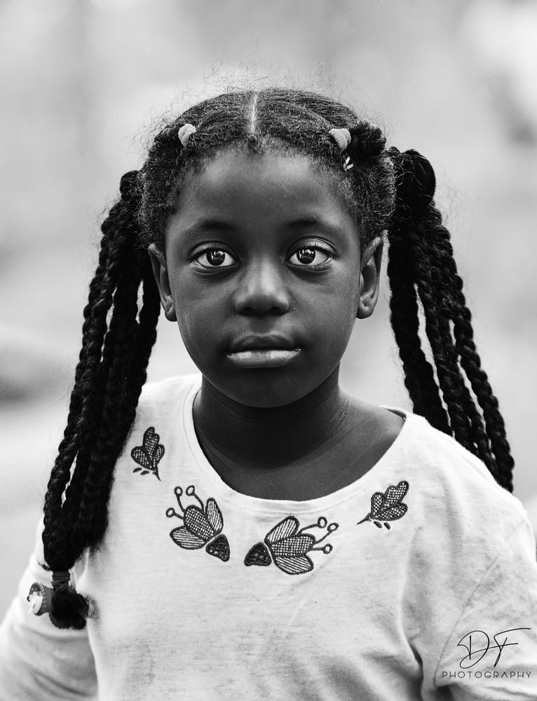 African beauty (B&W)