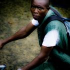 African bicycle rider