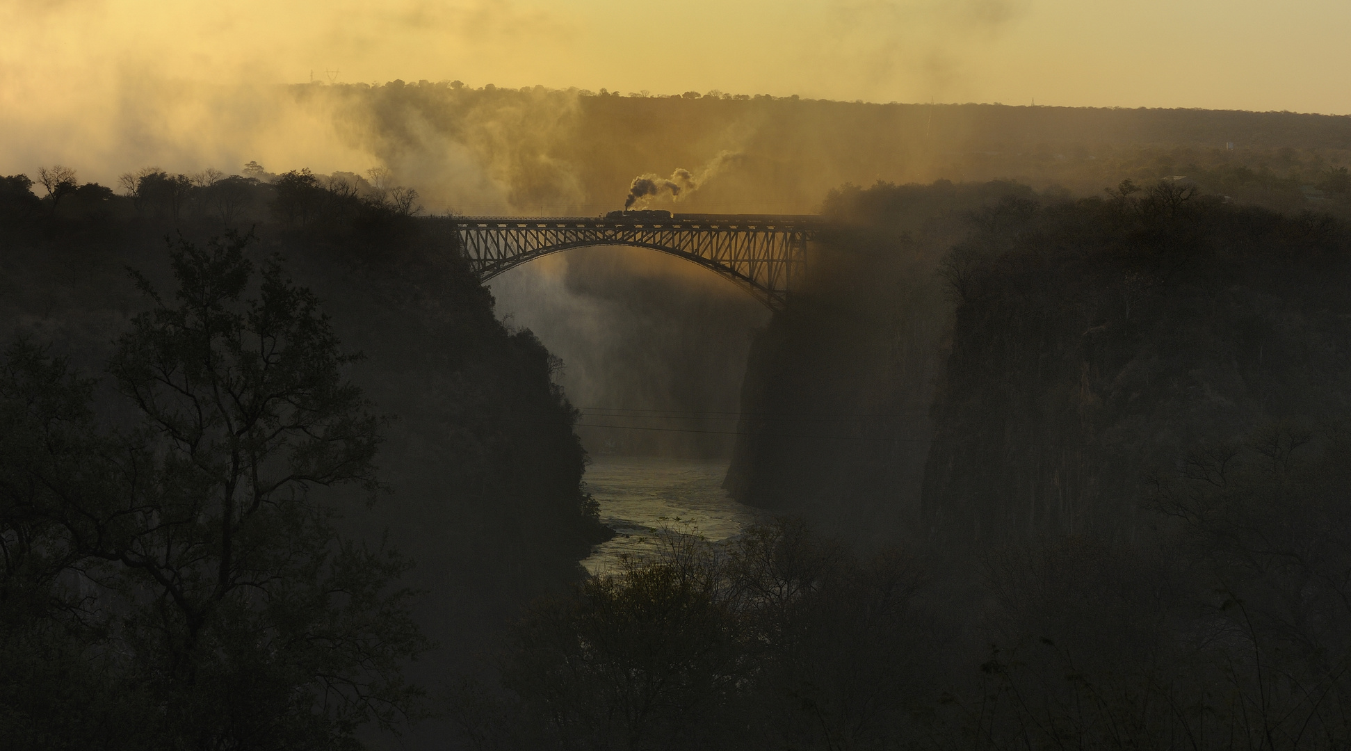 Afrika; Zimbabwe 2013 (7) Morgens in Victoria Falls