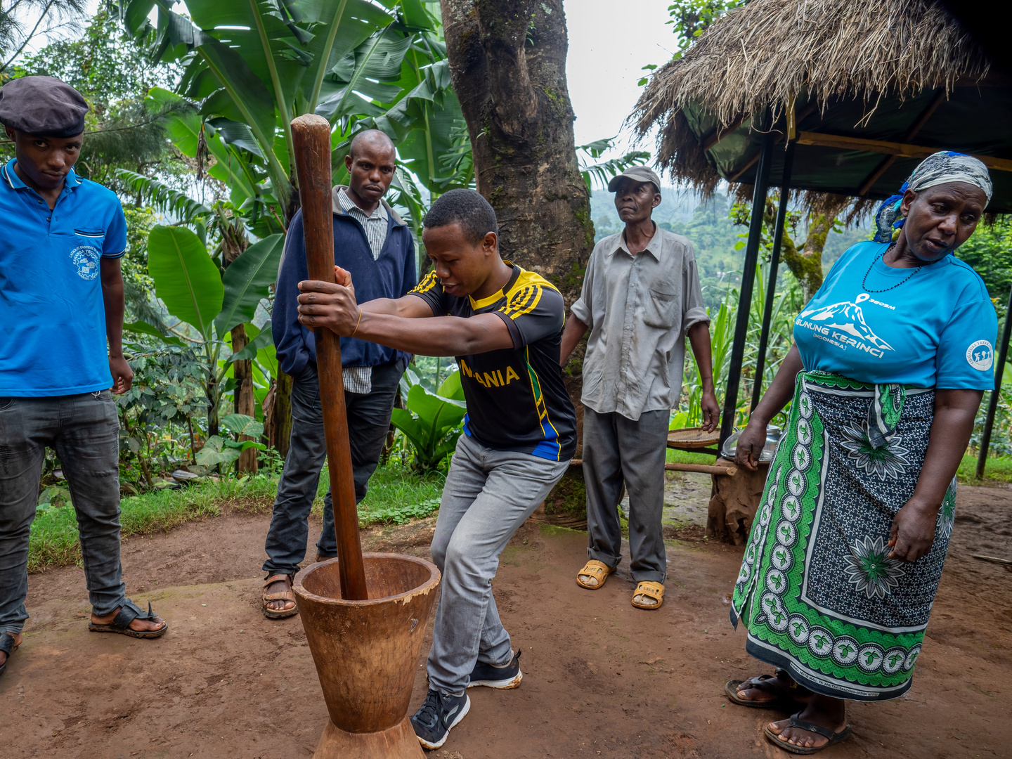 Afrikanische Kaffeemühle