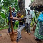 Afrikanische Kaffeemühle