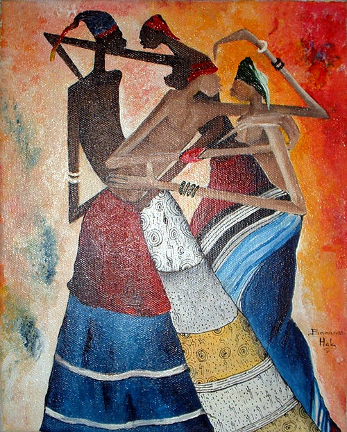 Afrikanische Kunst moderne Malerei / / moderne Ölgemälde Kunst | Etsy