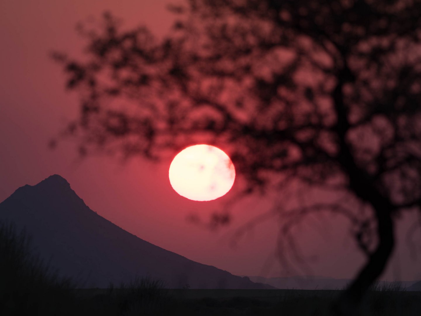 Afrikanischer Sonnenuntergang