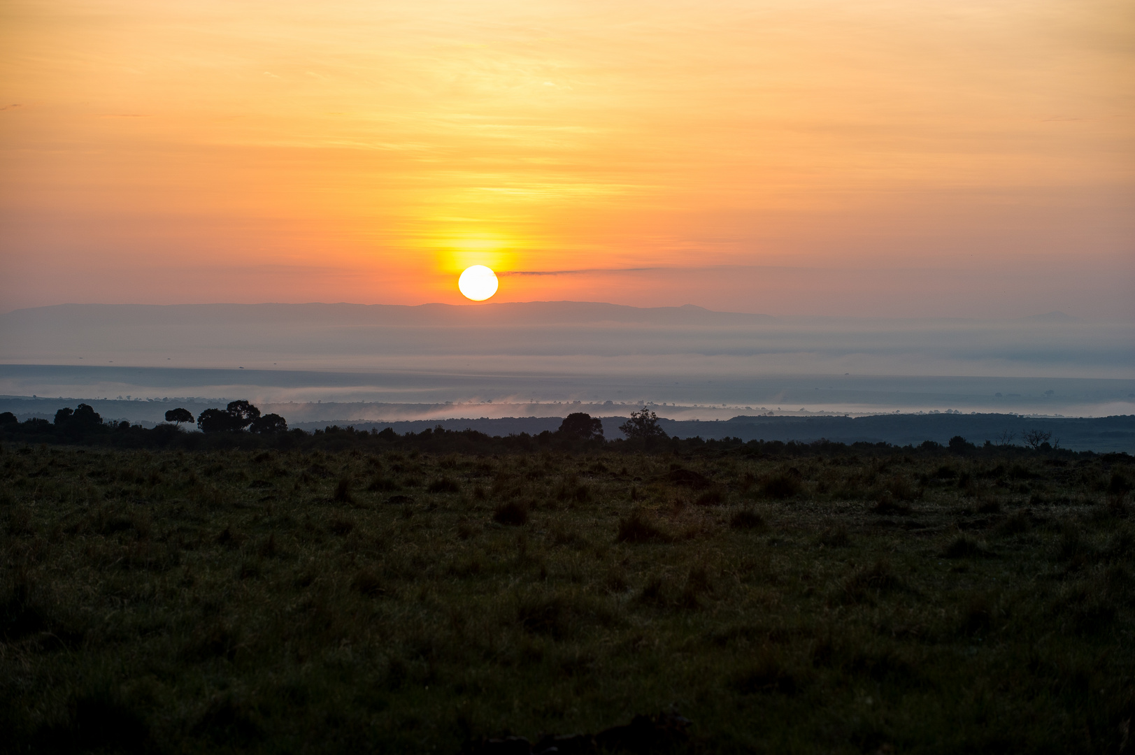 Afrikanischer Sonnenuntergang 