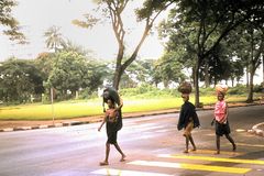 afrikanisches  -Straßenbild