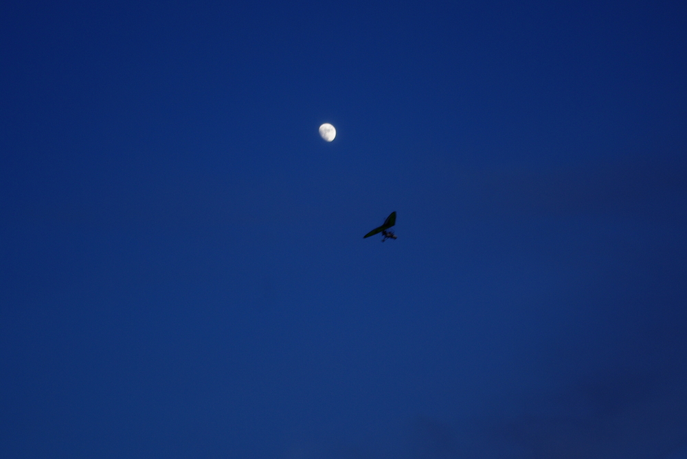 After Sunrise the Moon is in the Plane