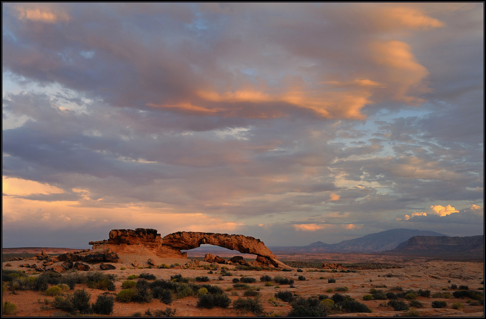 *(after) sunset arch*